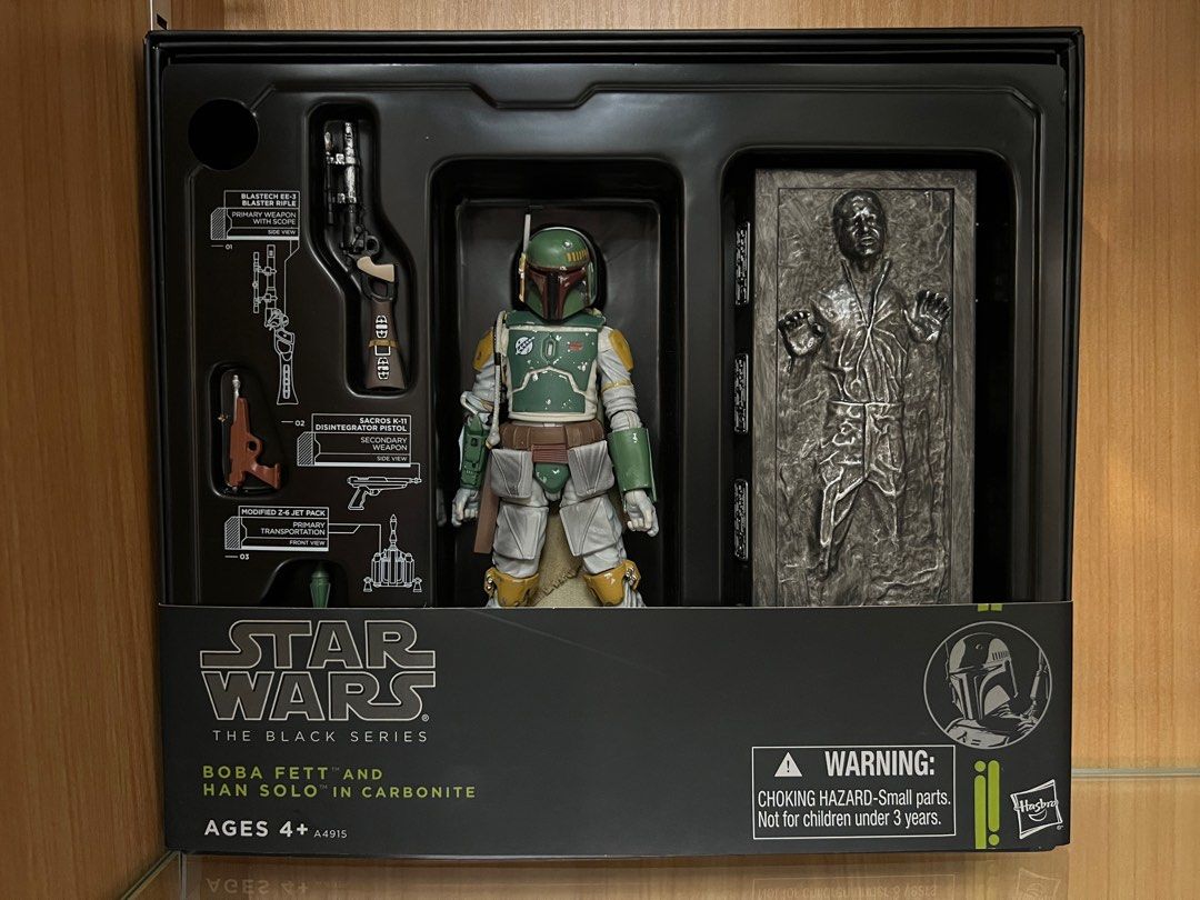 Boba fett and han shop solo in carbonite black series