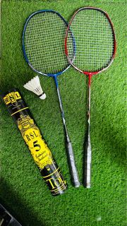 Yonex Nanoray 20 Radminton Racket Almost unused 2Nos, Shuttle and Unused Net