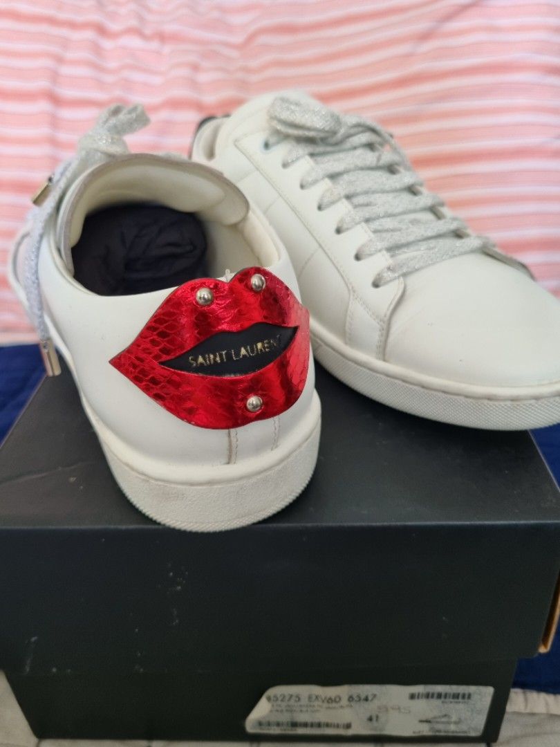 Ysl lips sneakers outlet