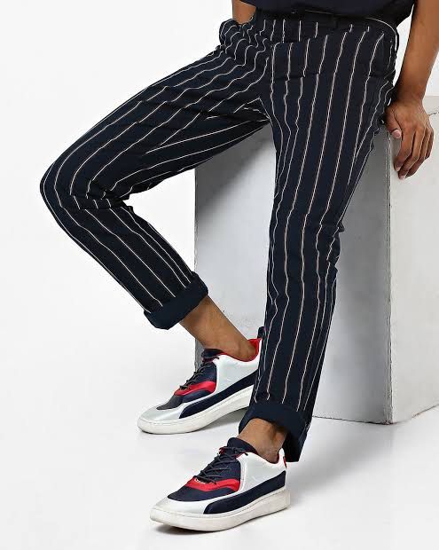 STRIPED JACQUARD TROUSERS  Ecru  ZARA India