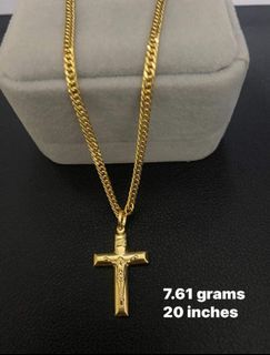 18k Saudi Gold Mens Necklace