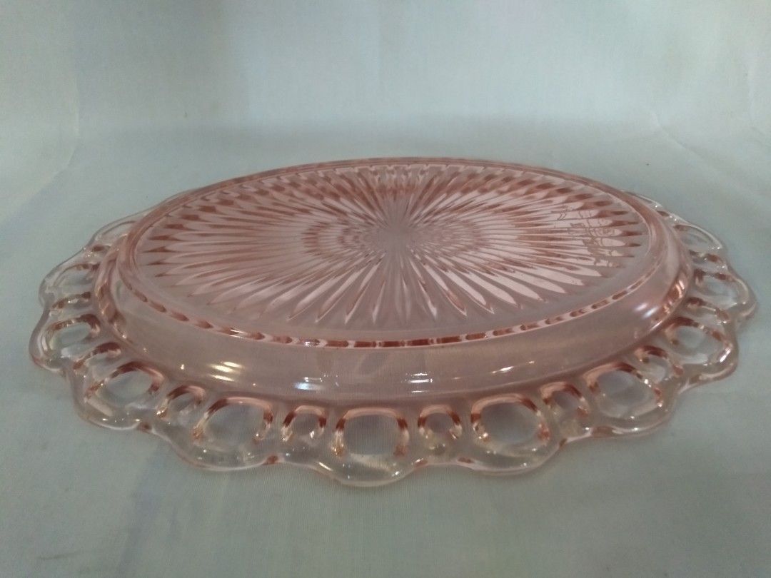 Anchor hocking old colony and lace pink Depression Glass flower pot for  Sale in Columbus, OH - OfferUp