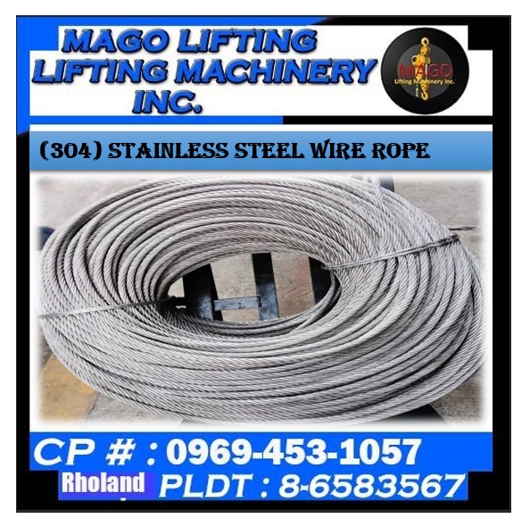 (304) Stainless Steel Wire Rope, Commercial & Industrial, Construction