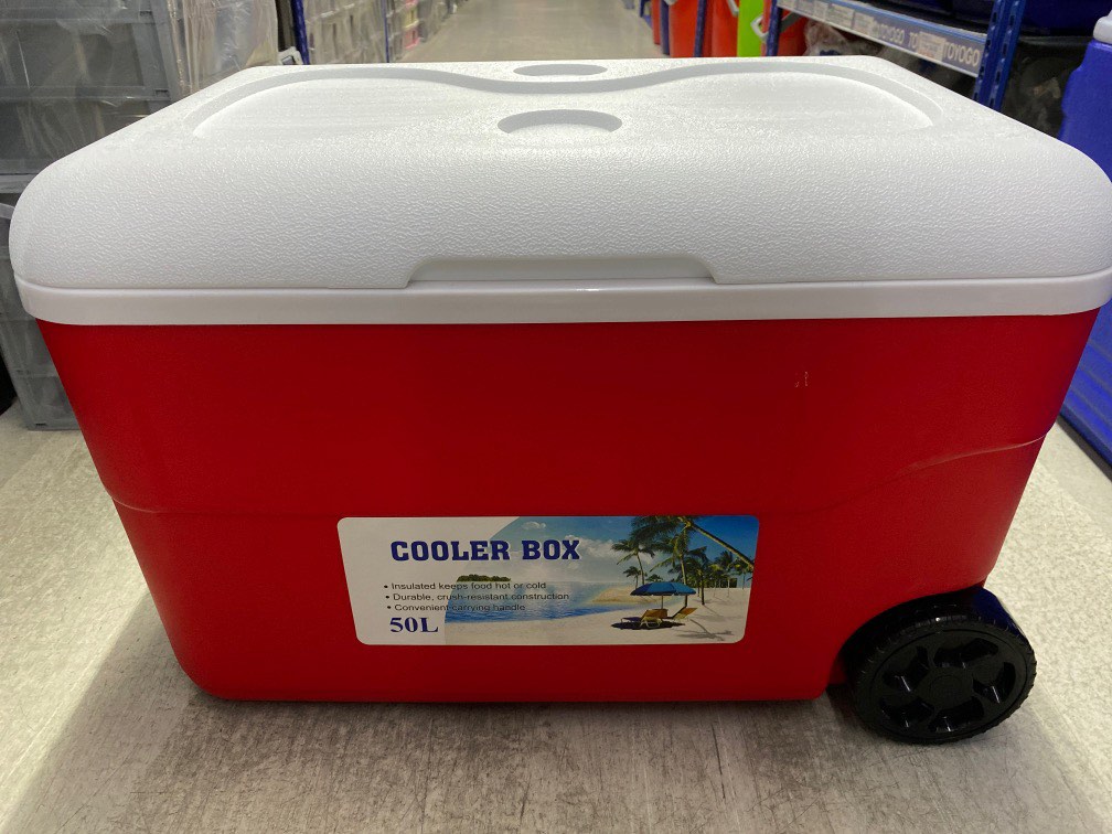50L Cooler Box With Wheels, Sports Equipment, Other Sports Equipment