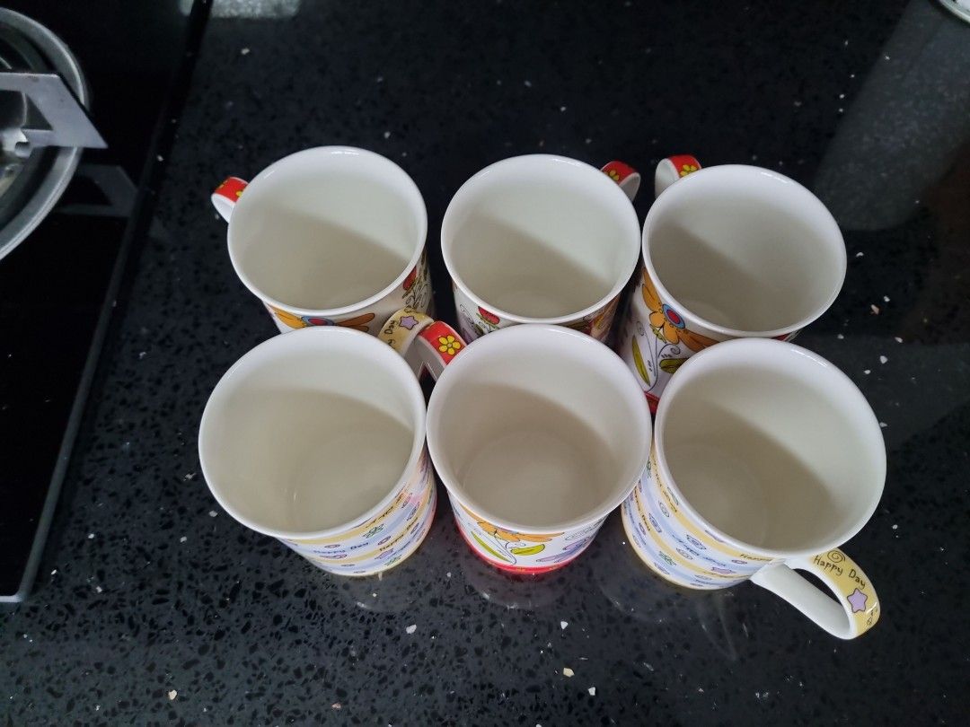 6x Coffee Tea Cups ikea design, Furniture & Home Living, Kitchenware