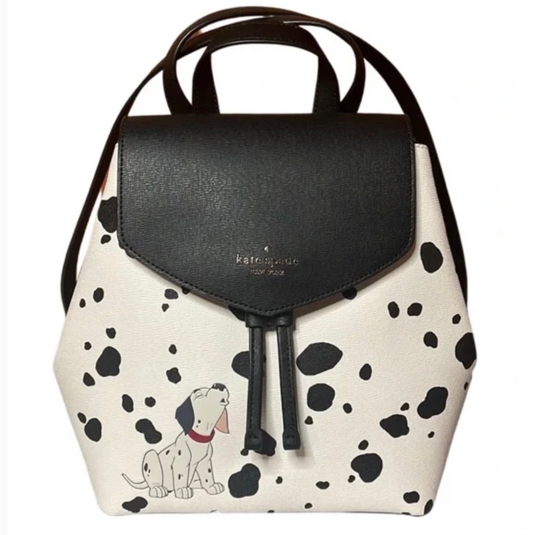 全新正版 Kate Spade X Disney 101 Dalmatians backpack, 名牌, 手袋及銀包 Carousell