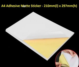 Glossy Waterproof Inkjet Sticker Paper - Best Price in Singapore - Jan 2024