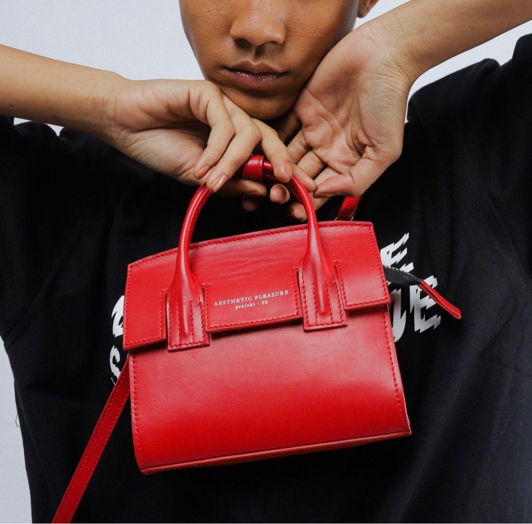 Aesthetic Pleasure micro bag RED, Barang Mewah, Tas & Dompet di Carousell