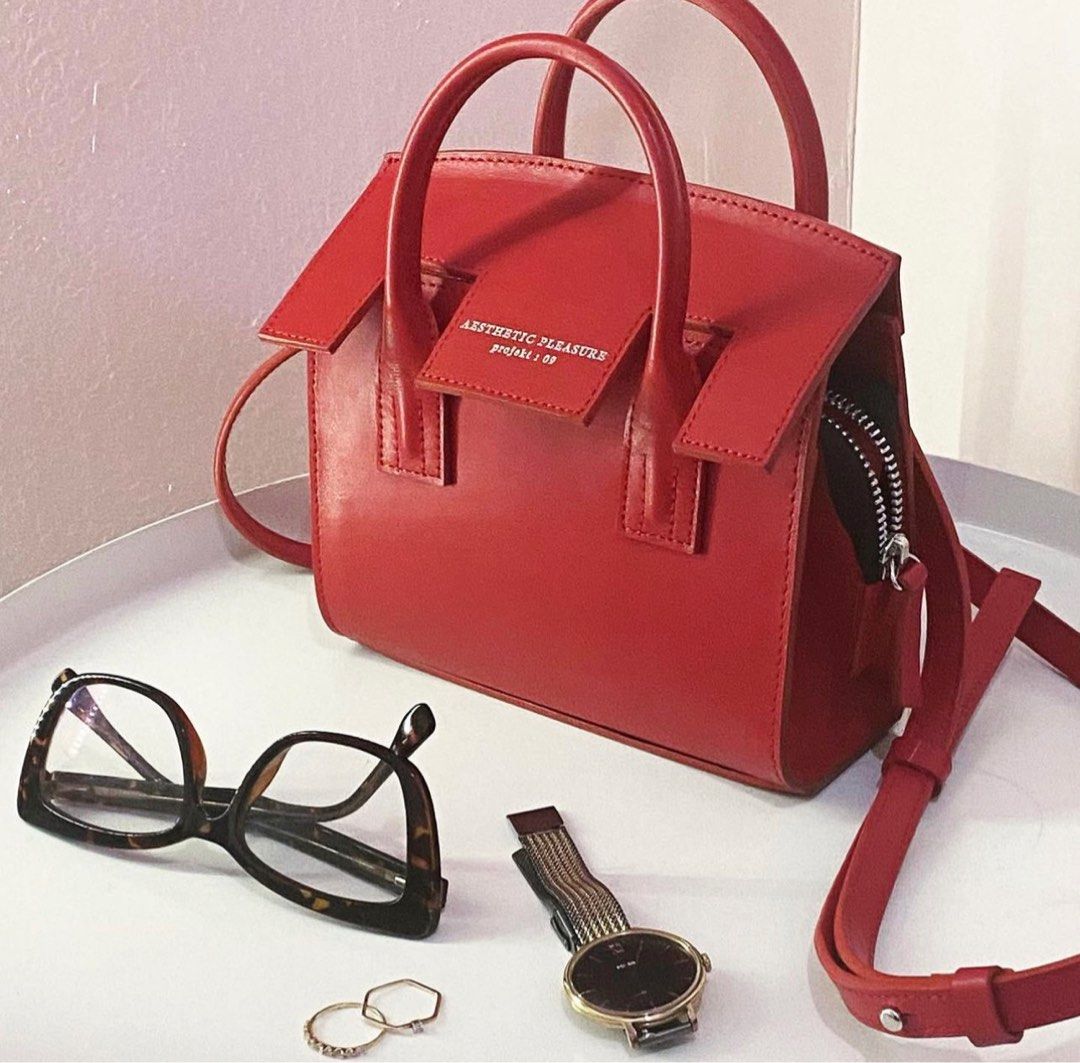 Aesthetic Pleasure micro bag RED, Barang Mewah, Tas & Dompet di Carousell