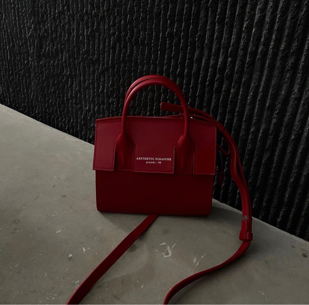 Aesthetic Pleasure micro bag RED, Barang Mewah, Tas & Dompet di Carousell