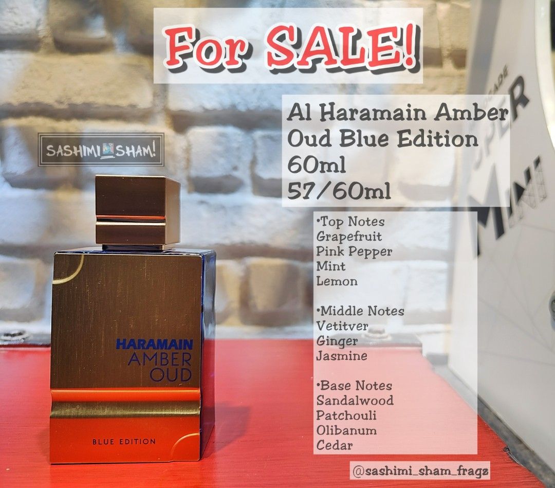 Amber Oud Bleu Edition Eau The Parfum by Al Haramain Fragrance Samples, DecantX