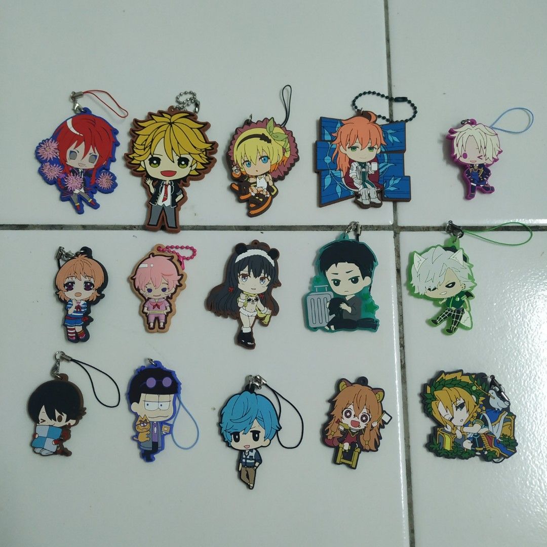 Anime 2024 rubber keychain