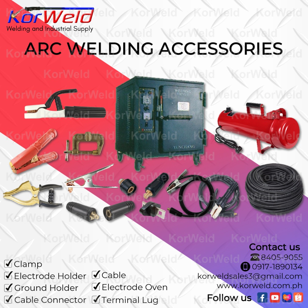 ARC Welding Accessories Electrode Holder, Ground Holder, Connectors