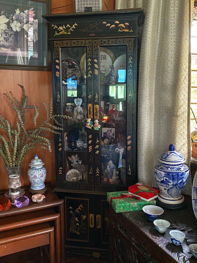 Asian Display Cabinet, Furniture & Home Living, Furniture, Shelves ...