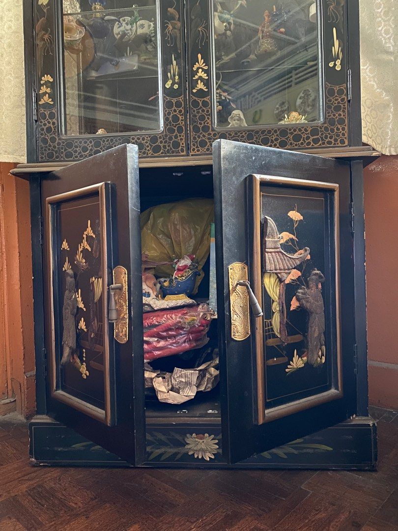 Asian Display Cabinet, Furniture & Home Living, Furniture, Shelves ...