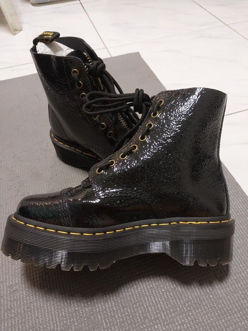 AUTHENTIC Dr. Martens SINCLAIR DISTRESSED PATENT Women s Fashion