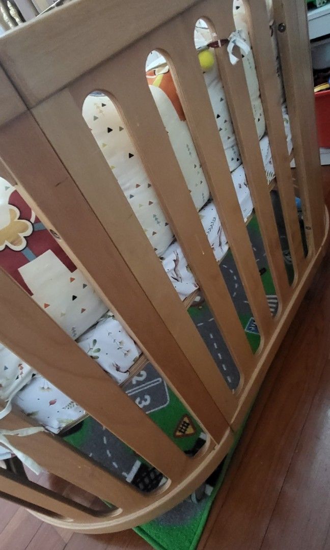Baby oval shape cot, Babies & Kids, Baby Nursery & Kids Furniture, Cots