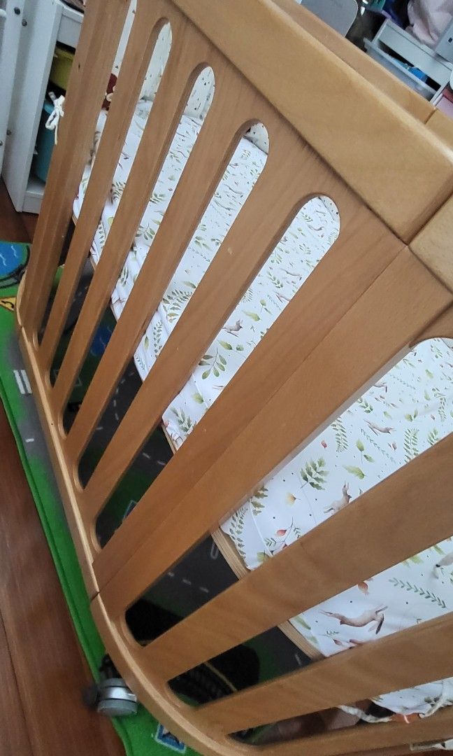 Baby oval shape cot, Babies & Kids, Baby Nursery & Kids Furniture, Cots