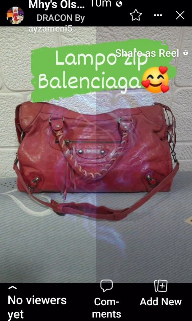BALENCIAGA LAMPO ZIPPER, Luxury, Bags & Wallets on Carousell