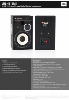 Jbl 4312 for store sale