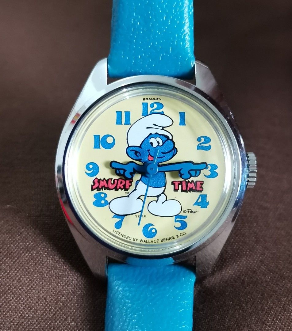 Vintage Silver-tone Smurf Watch | Japan Quartz Watch for Ladies – Vintage  Radar