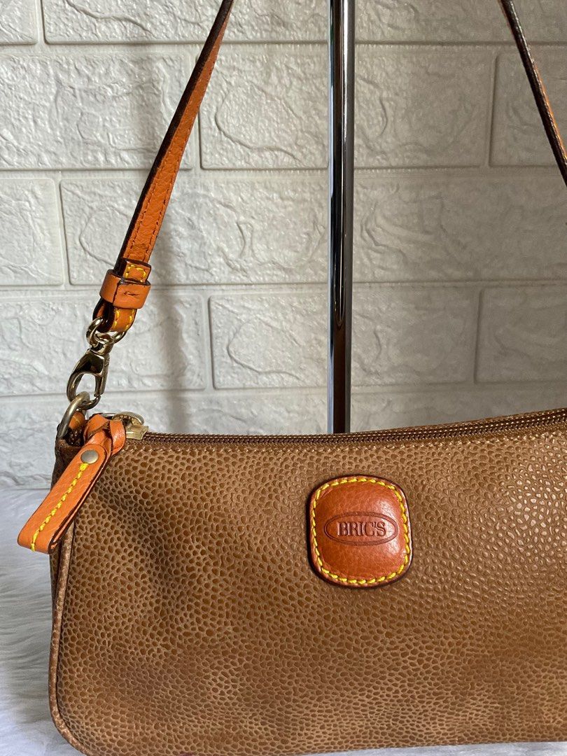Brics leather shoulder bag Women s Fashion Bags Wallets Shoulder Bags on Carousell
