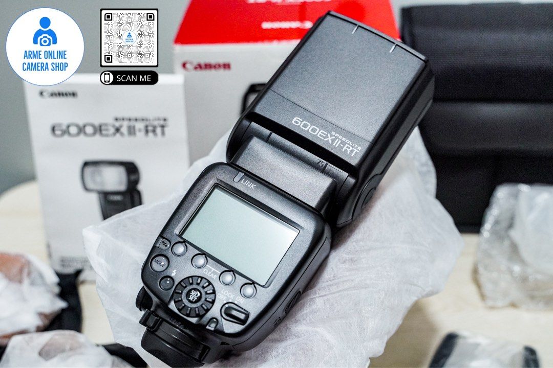 Brand new Canon 600EX II RT Speedlite with Panasonic Eneloop Pro batteries plus Charger on Carousell