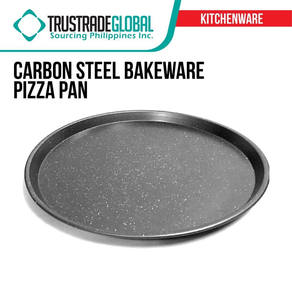Carbon Steel Bakeware Pizza Pan (Category: Bakeware) located in Manila. Submitted by trustradeglobal (Listing ID 1212513946, Image 1). Description: 100% brand new and high quality. Made from Heavy Gauge Carbon Steel, good thermal conductivity, high temperature resistant, strong and durable . With non-stick surface treatment, heat absorption capacity is good - Ideal for Pizza. - Carbon steel - Non-stick - Easy to Clean - 12 inches.