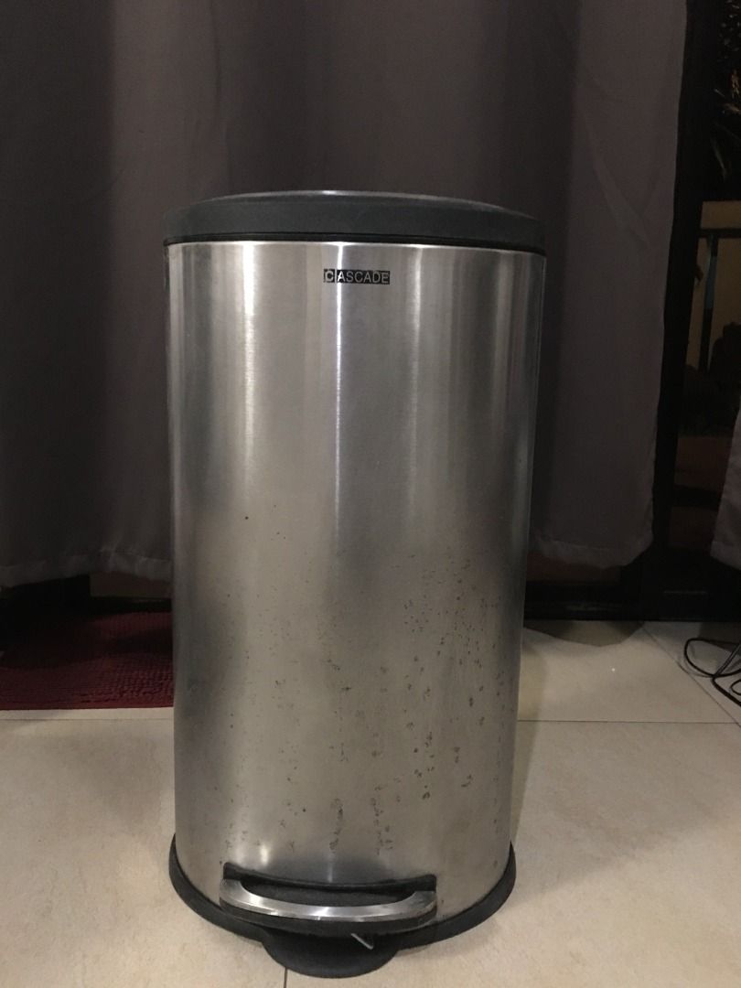 Cascade 30L Stainless Steel Oval Step Bin, Furniture & Home Living ...