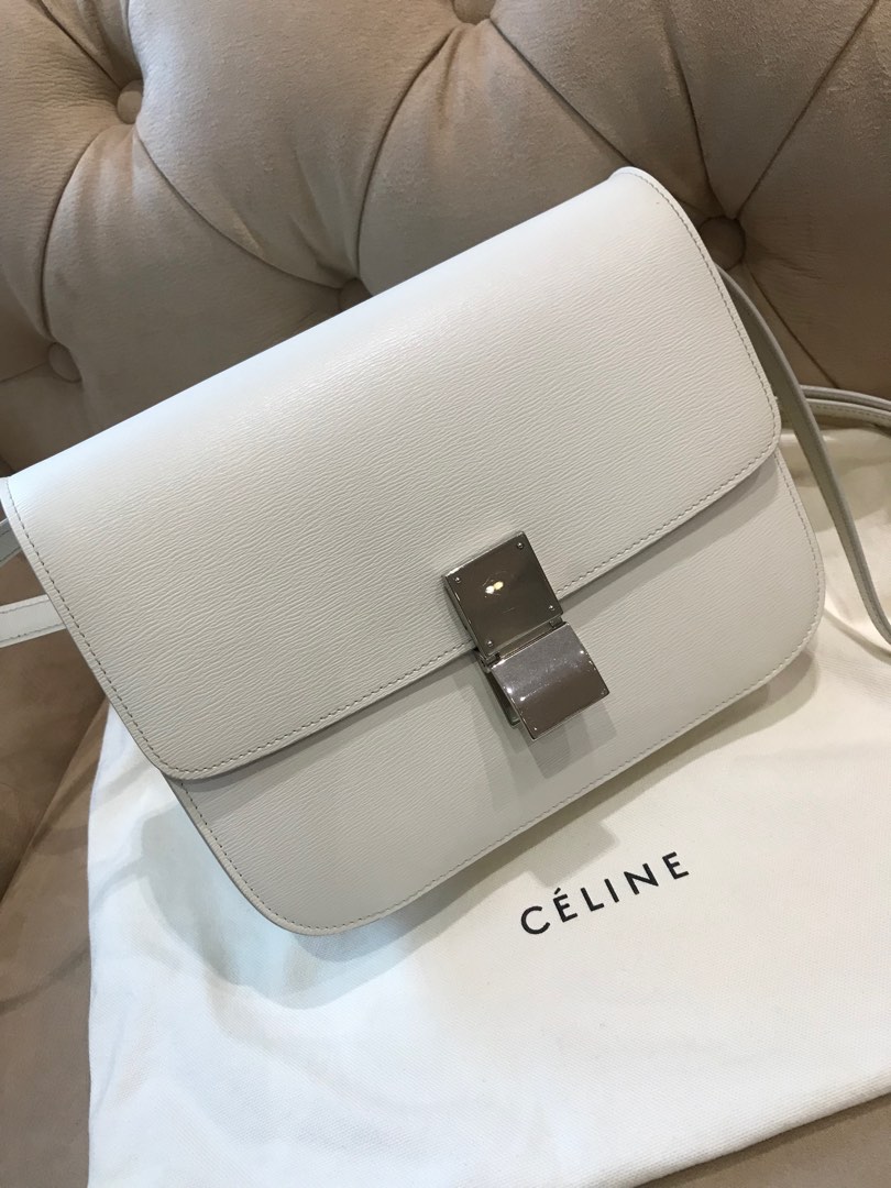 Celine box white online
