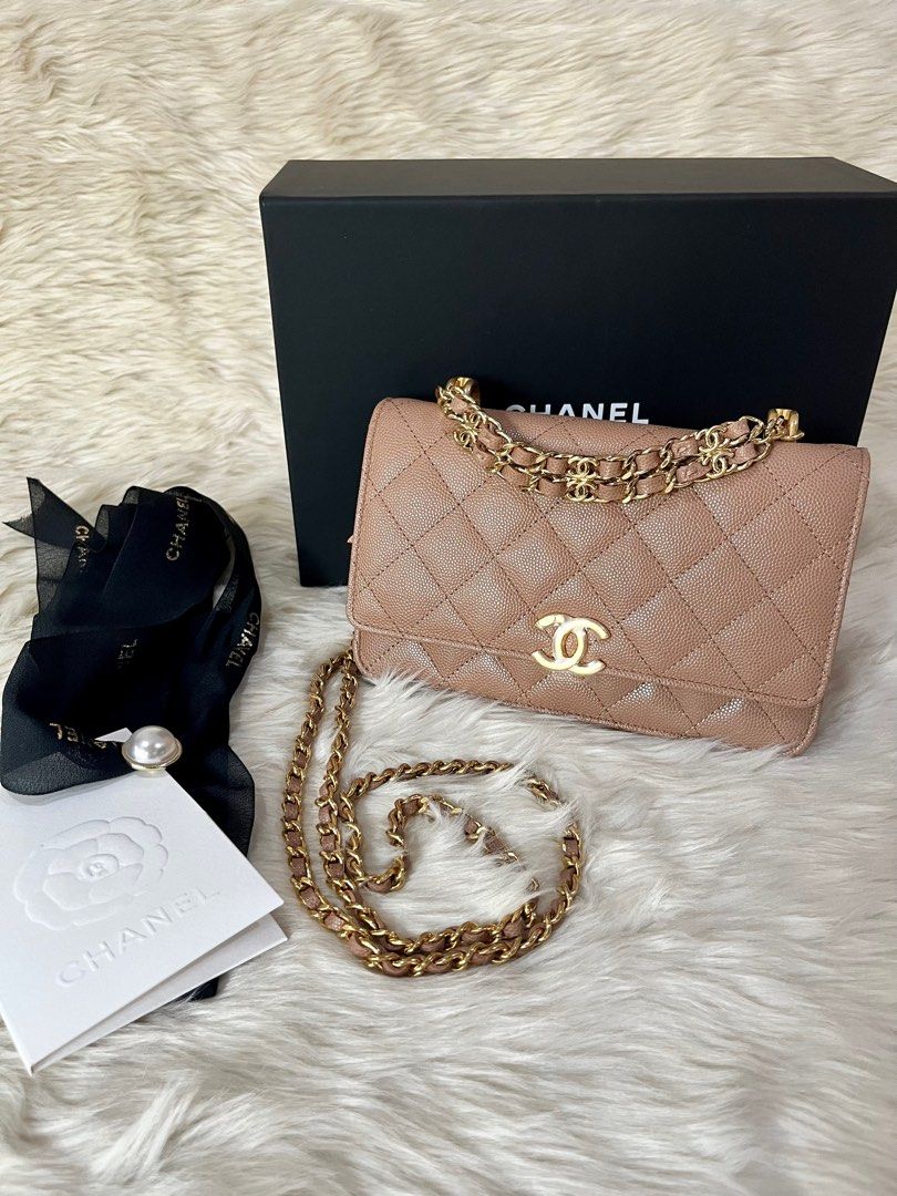 Chanel Coco Punk OMini BagWallet On Chain WOC In Gradient Metallic S   elletrouve
