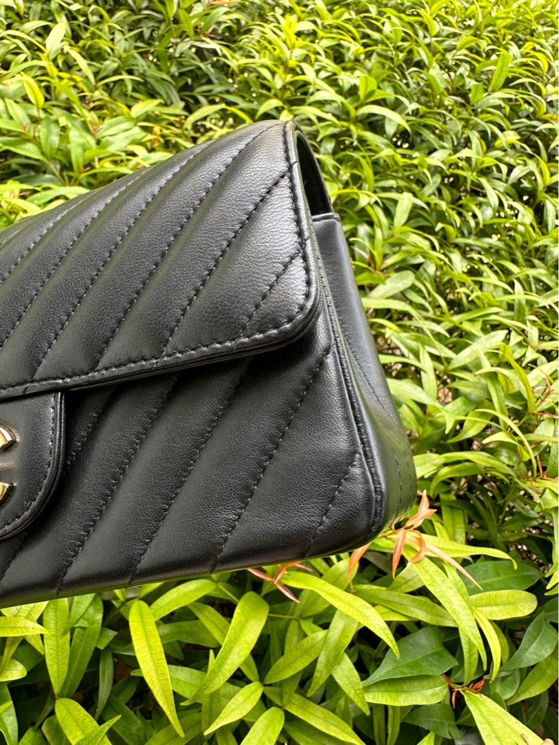 CHANEL MINI RECTANGULAR BLACK LAMBSKIN LGHW, Luxury, Bags & Wallets on ...