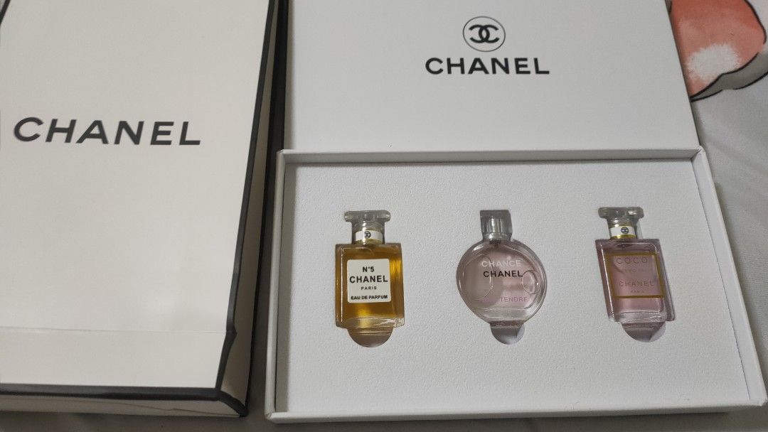 Chanel Perfume Gift Set 7.5ml x3, Beauty & Personal Care, Fragrance &  Deodorants on Carousell