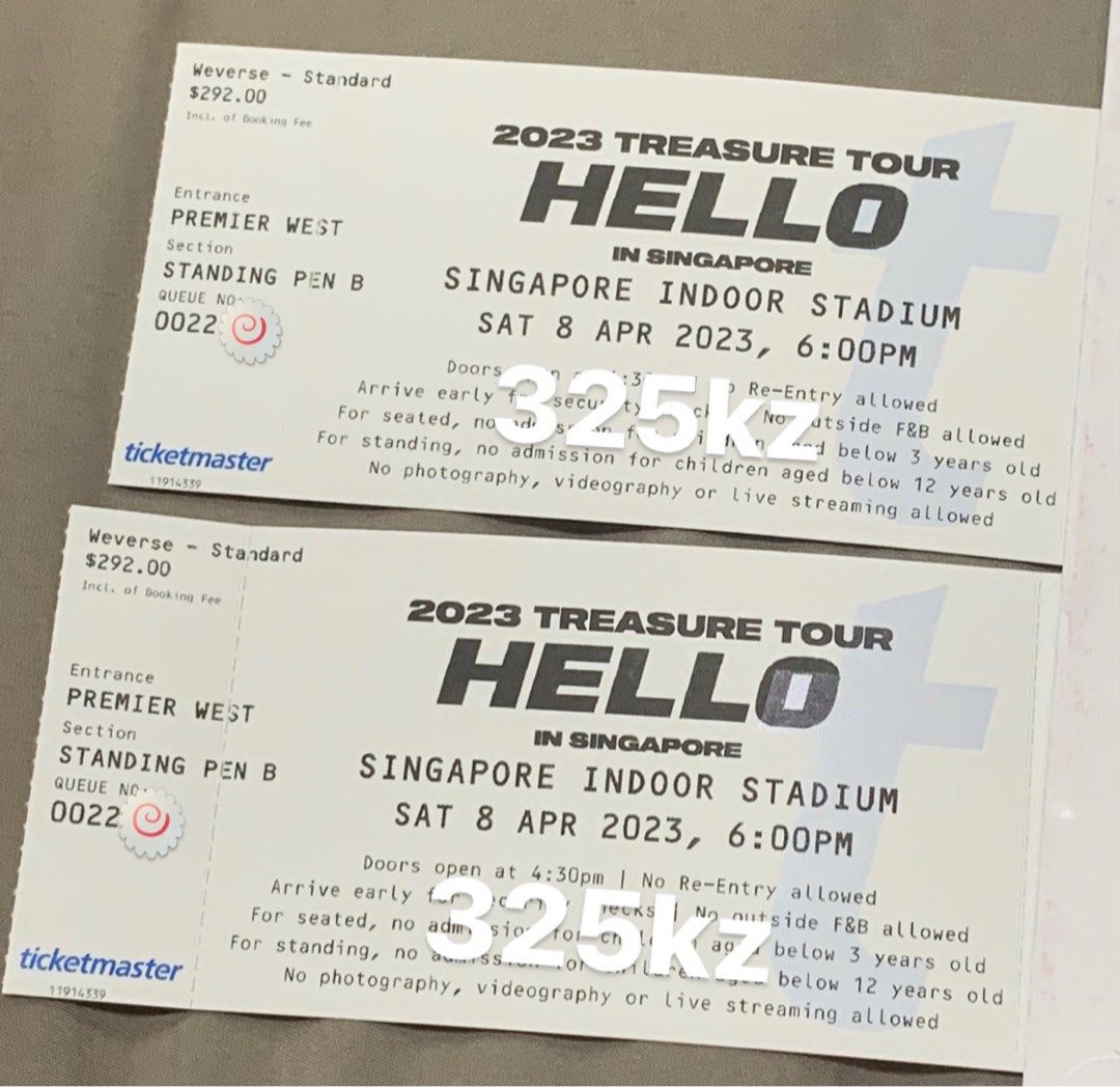 cheap wts hello treasure concert tickets Tickets Vouchers