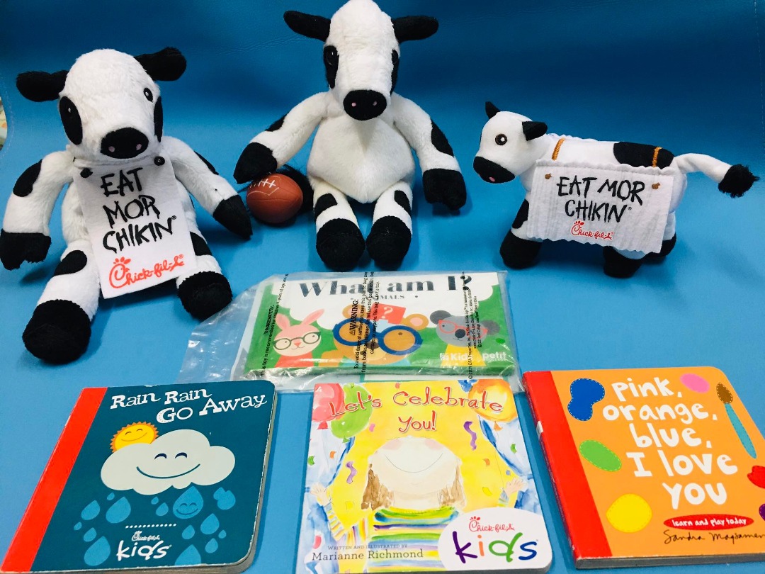 Chick fil a plushie toys with books bundle hobbies toys toys