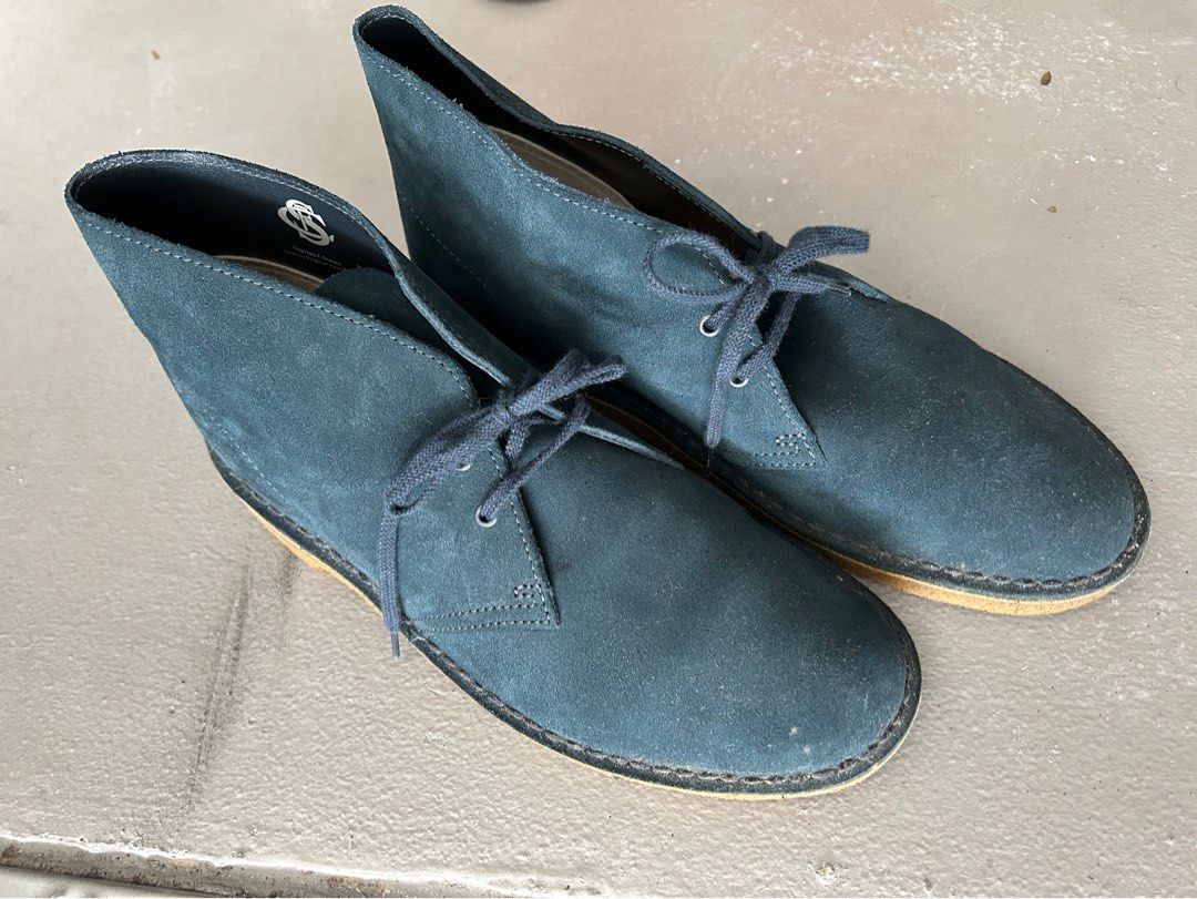 Clarks desert boot midnight blue clearance