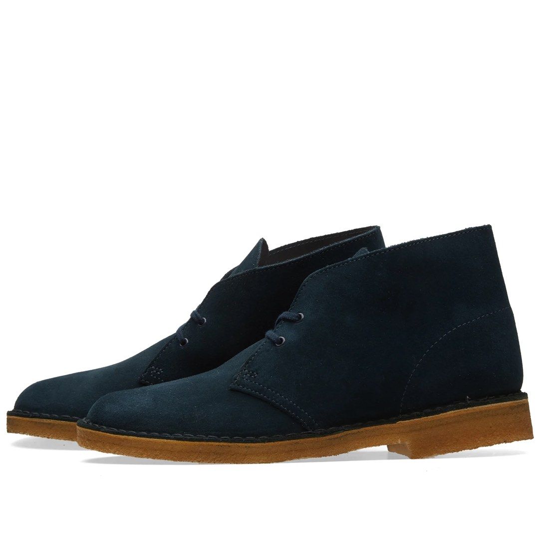 Clarks desert boot midnight blue clearance
