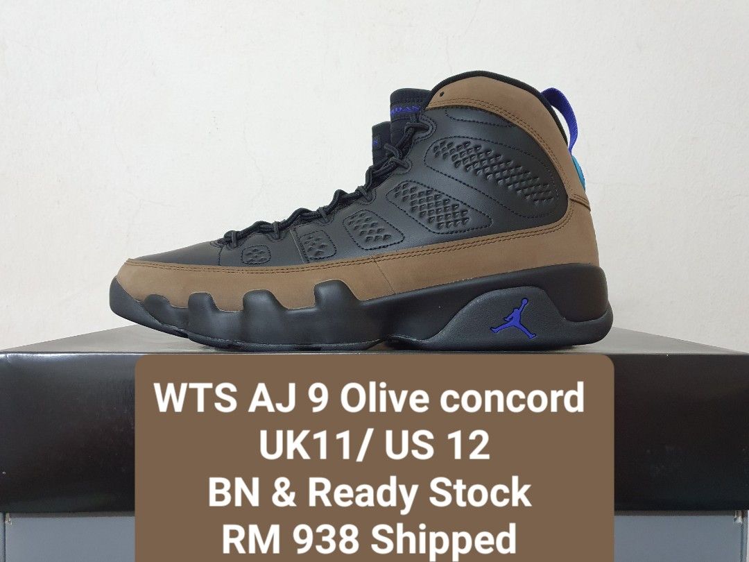 Air jordan 9 top olive for sale