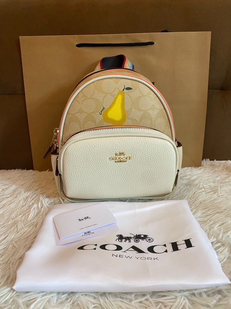 Coach mini backpack (Category: Luxury Bags & Wallets) located in Las Pinas. Submitted by yhn_boutique (Listing ID 1212575402, Image 1). Description: Actual photo posted Cod via lalamove Shipping J&T/lbc Dm .