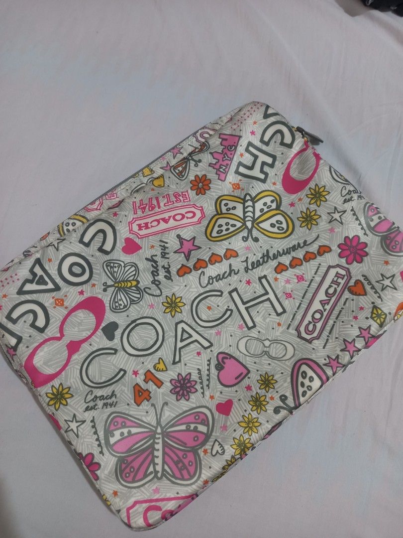 Coach Poppy Laptop Sleeve, Luxury, Bags & Wallets on Carousell