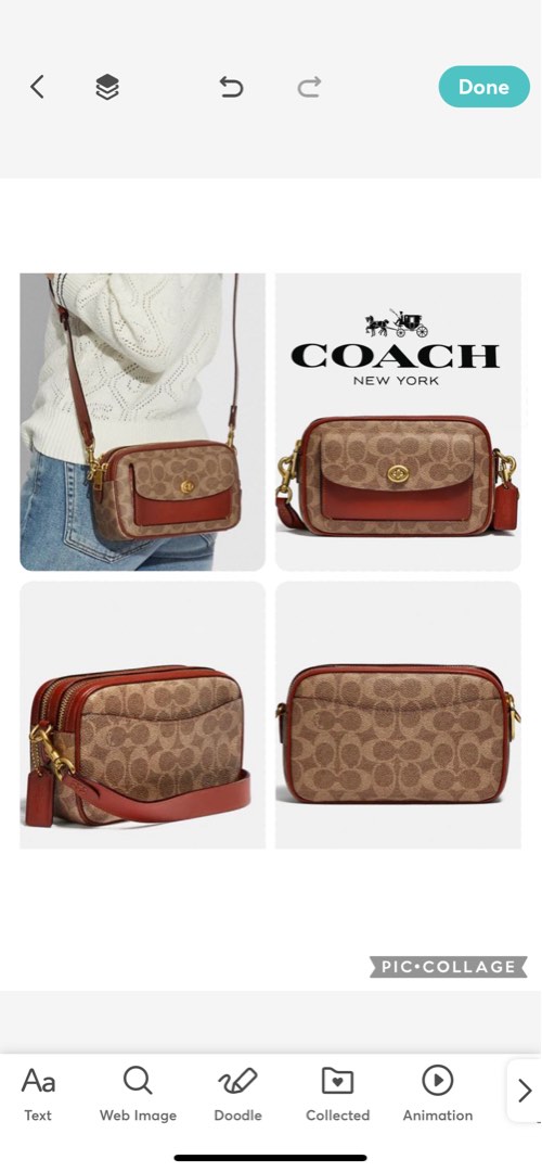 Coach Willow Camera Bag In Signature Canvas, Women's Fashion, Bags