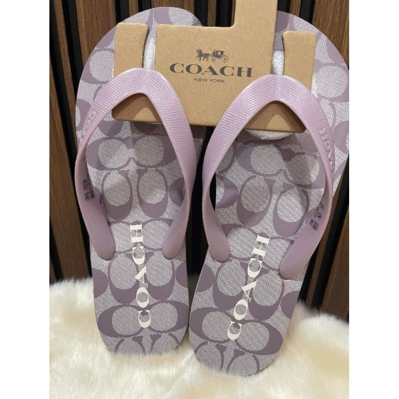COACH ZAK FLIP FLOP IN SOFT LILAC SIZE US 8 Women s Fashion