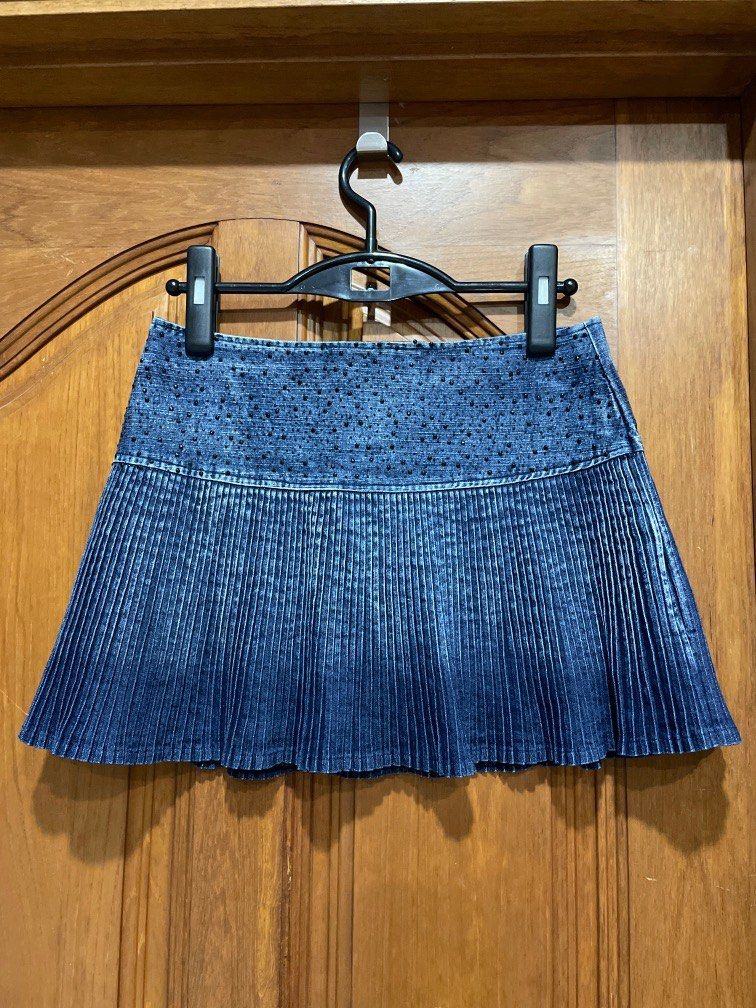 Glitter deals skirt denim
