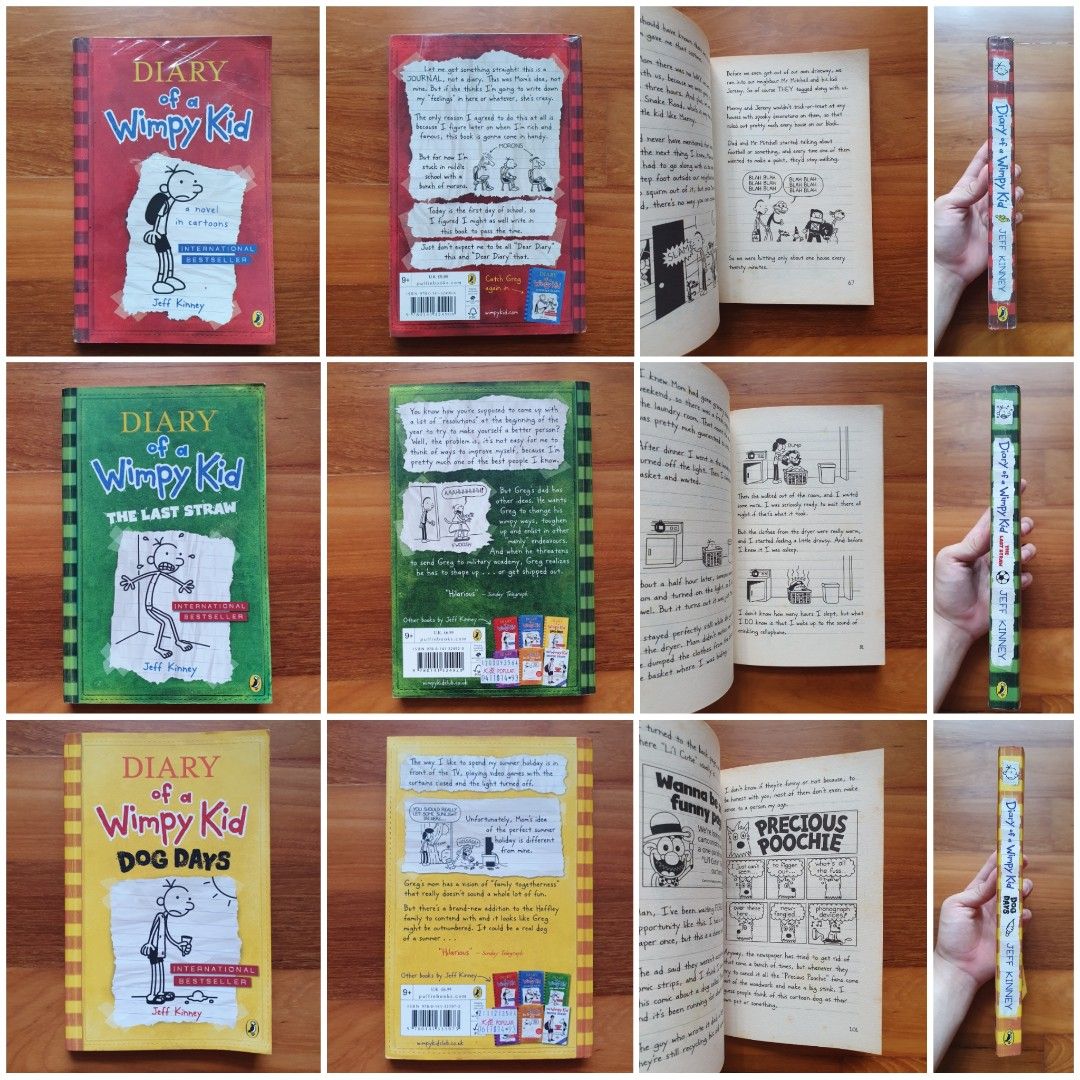 Diary of a Wimpy Kid Last Straw Dog Days Charlie Great Glass Elevator ...