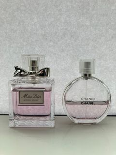 Dior Blooming Bouquet EDT 100ml/80% full AND Chanel Chance eau Tendre EDT  50ml/50% full