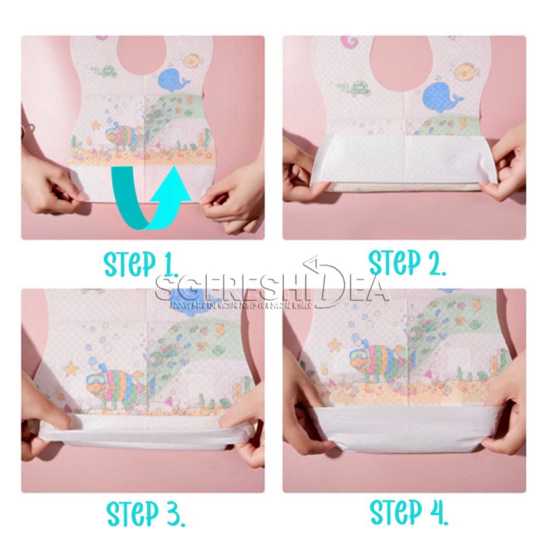 Disposable Bibs, Babies & Kids, Going Out, Other Babies Going Out Needs