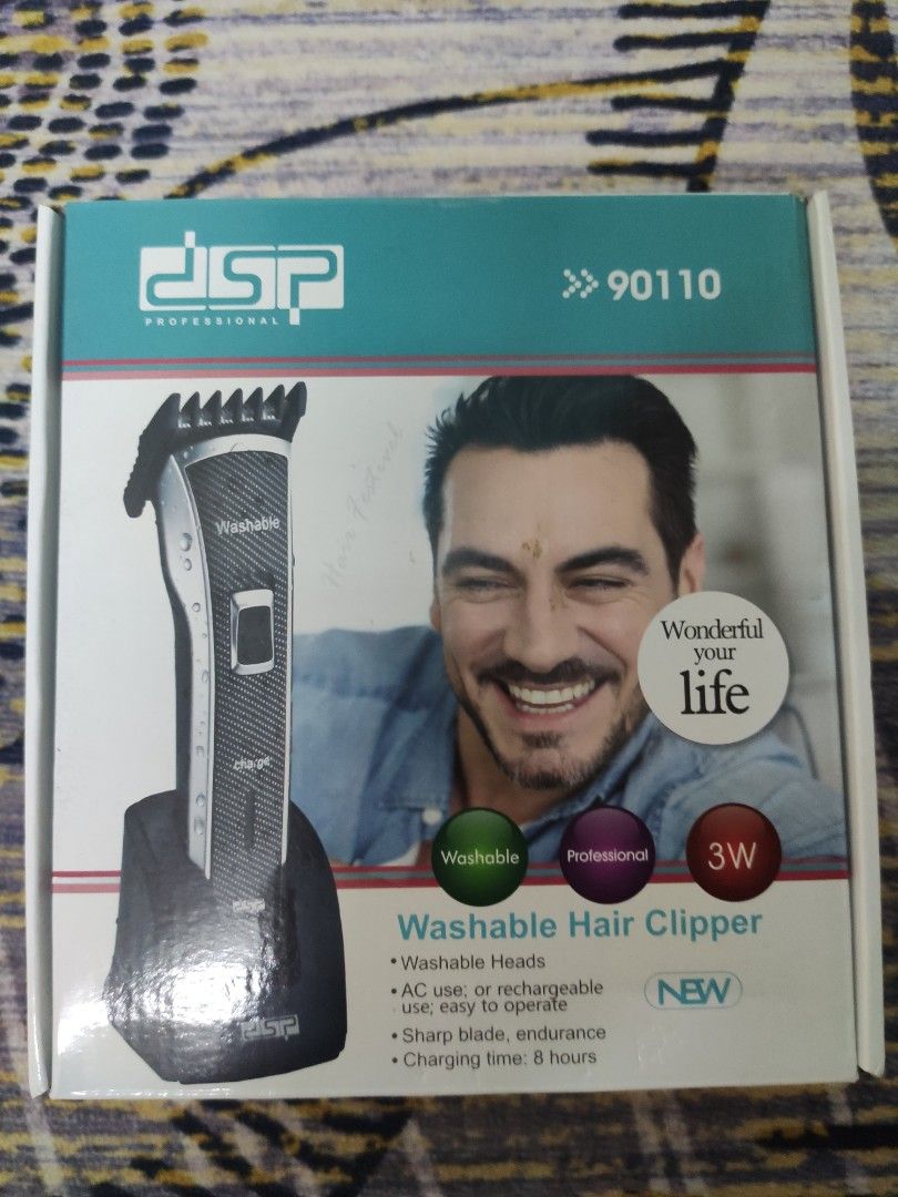 Dsp washable hair clipper, trimmer, shaver, Beauty & Personal Care, Men's  Grooming on Carousell
