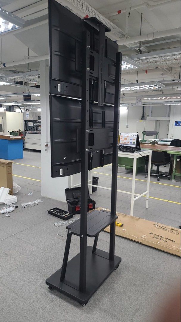 Movable wall mount tv shop stand for 55 inch