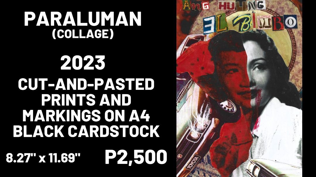 ERASERHEADS Collage Art Ang Huling El Bimbo Paraluman Cutterpillow Series, Furniture
