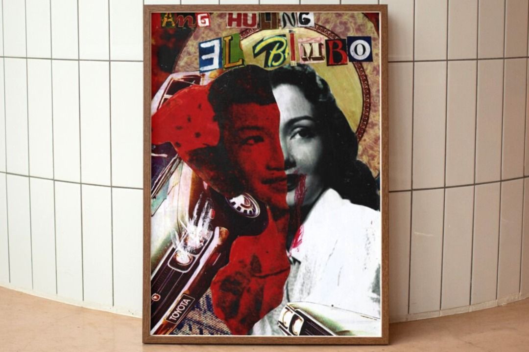 ERASERHEADS Collage Art Ang Huling El Bimbo Paraluman Cutterpillow Series, Furniture